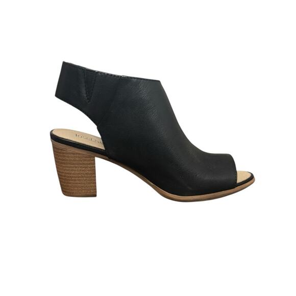 NIB! Josef Seibel Bonnie‎ Black Leather Peep Toe Bootie - EU 37 / US 6-6.5 - Picture 1 of 10